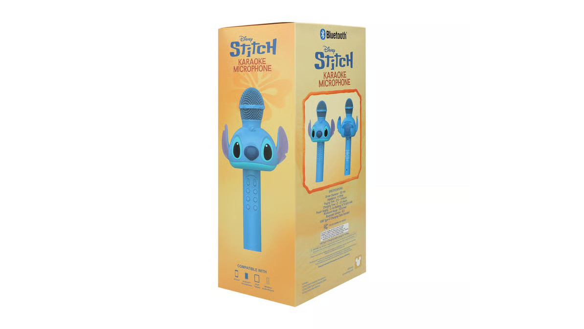 Disney Stitch LED Karaoke Microphone NEW