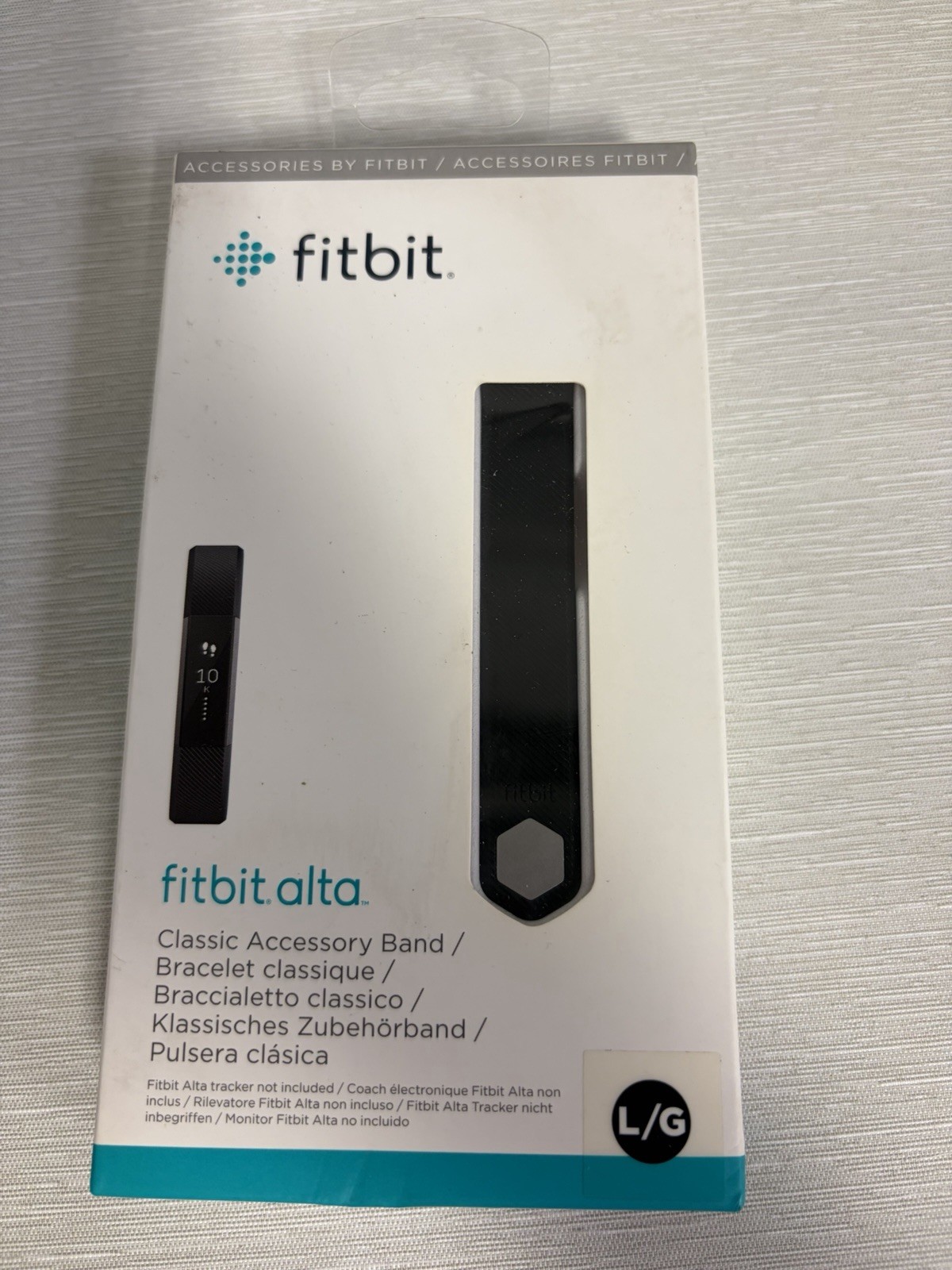 Fitbit Alta Classic Accessory Band, Black, Large - NEW