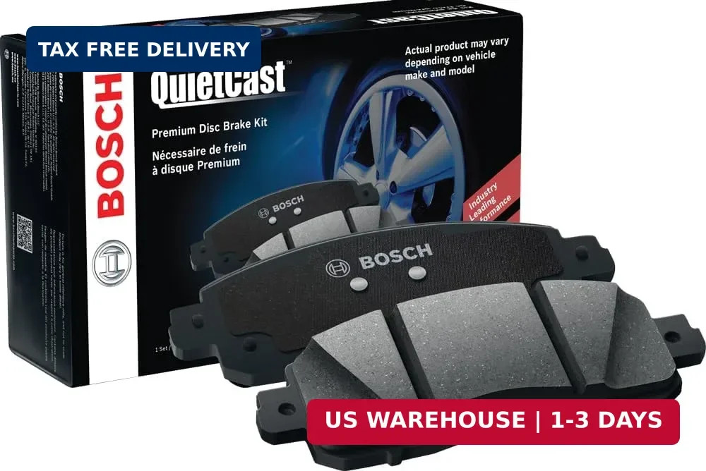 BOSCH BC905 QuietCast Premium Ceramic Disc Brake Pad Set - Compatible with Selec
