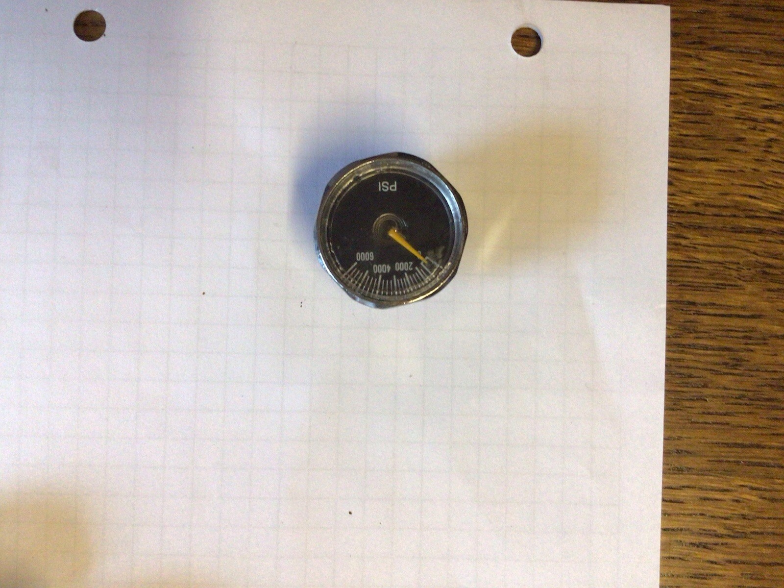 6000 Psi Pressure Gauge Pressure Gauge For Paintball And Airsoft Regulators