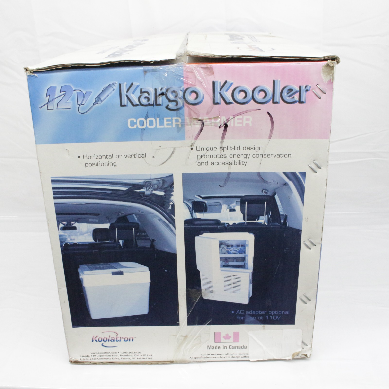Koolatron Portable Car Cooler Warmer Iceless 12V 33 Quart 31 L White