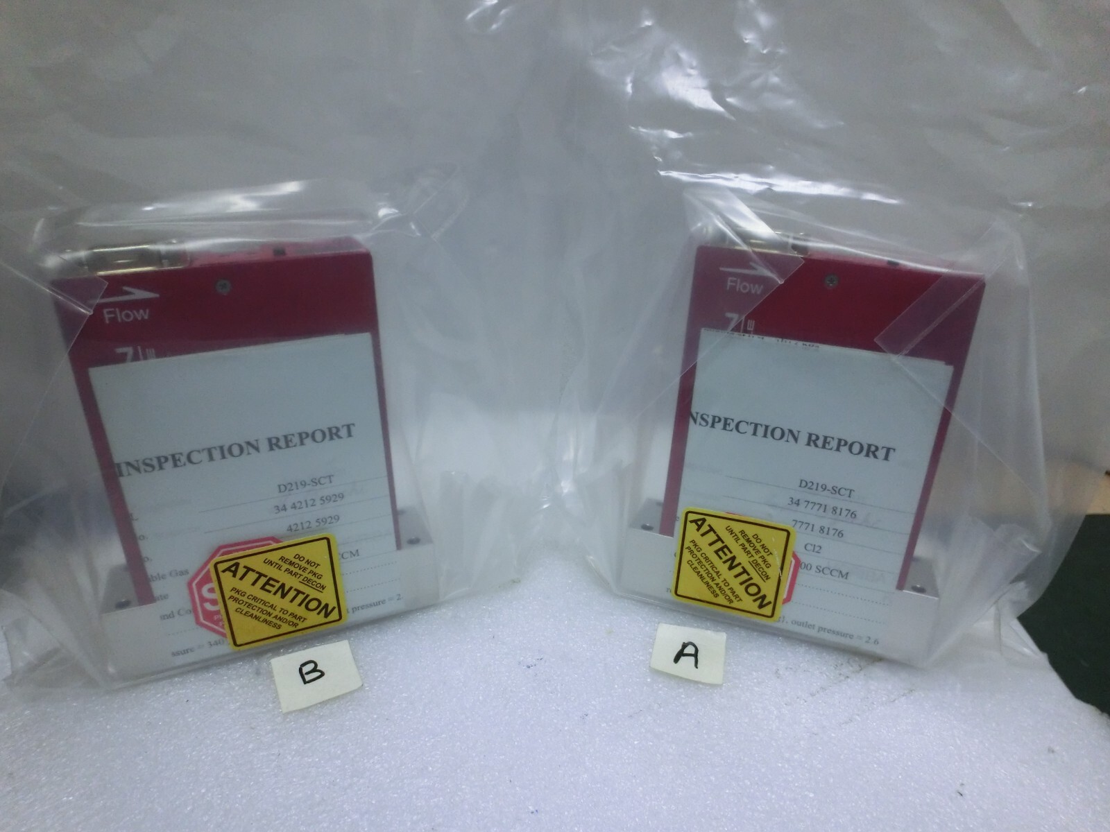 HoribaSTEC D219-SCT MFC,CL2 500sccm,Lam 301-5400190-500,Ty 000308,Unused,Jp+9392
