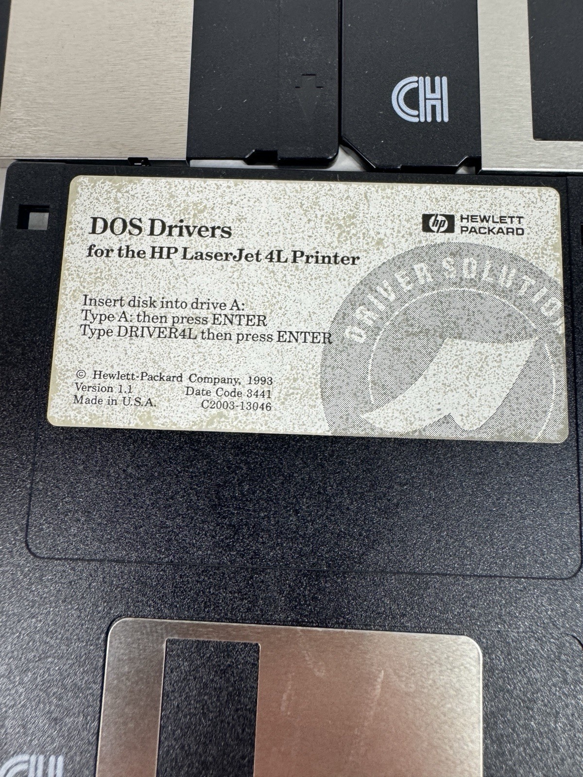 HP LaserJet 4L Printer Driver Software Floppy Disk Lot DOS Windows 3.1 Explorer