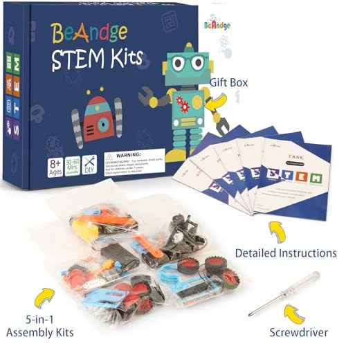 STEM Science Kits for Kids, 5 Set Wind Powered Car for Boy Toys Bulk Gifts |