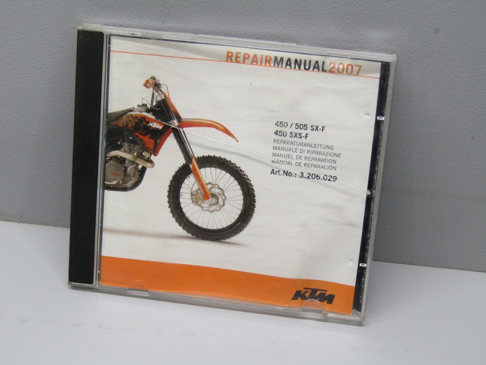 2007 KTM 450 505 SX-F 450 SXS-F OEM REPAIR MANUAL DVD