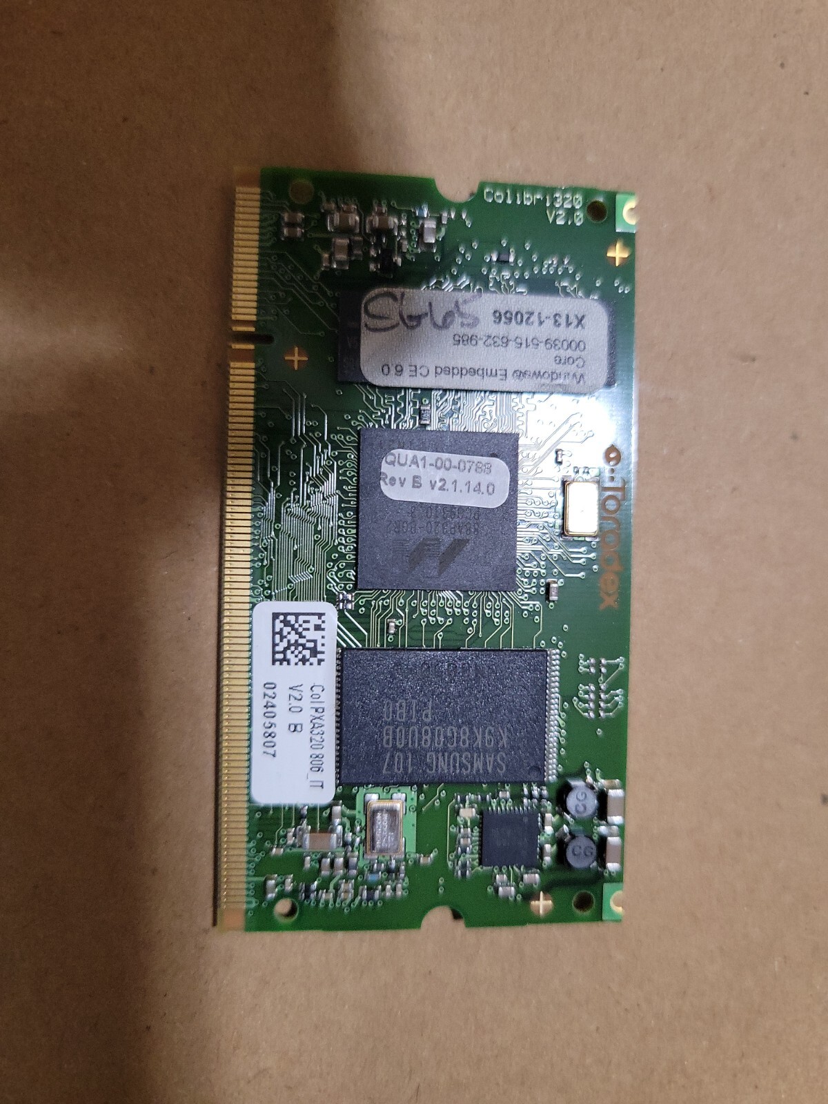 x13-12056 Board 00039-515-632-985 Windows Embedded ce 6.0 Core Toradex