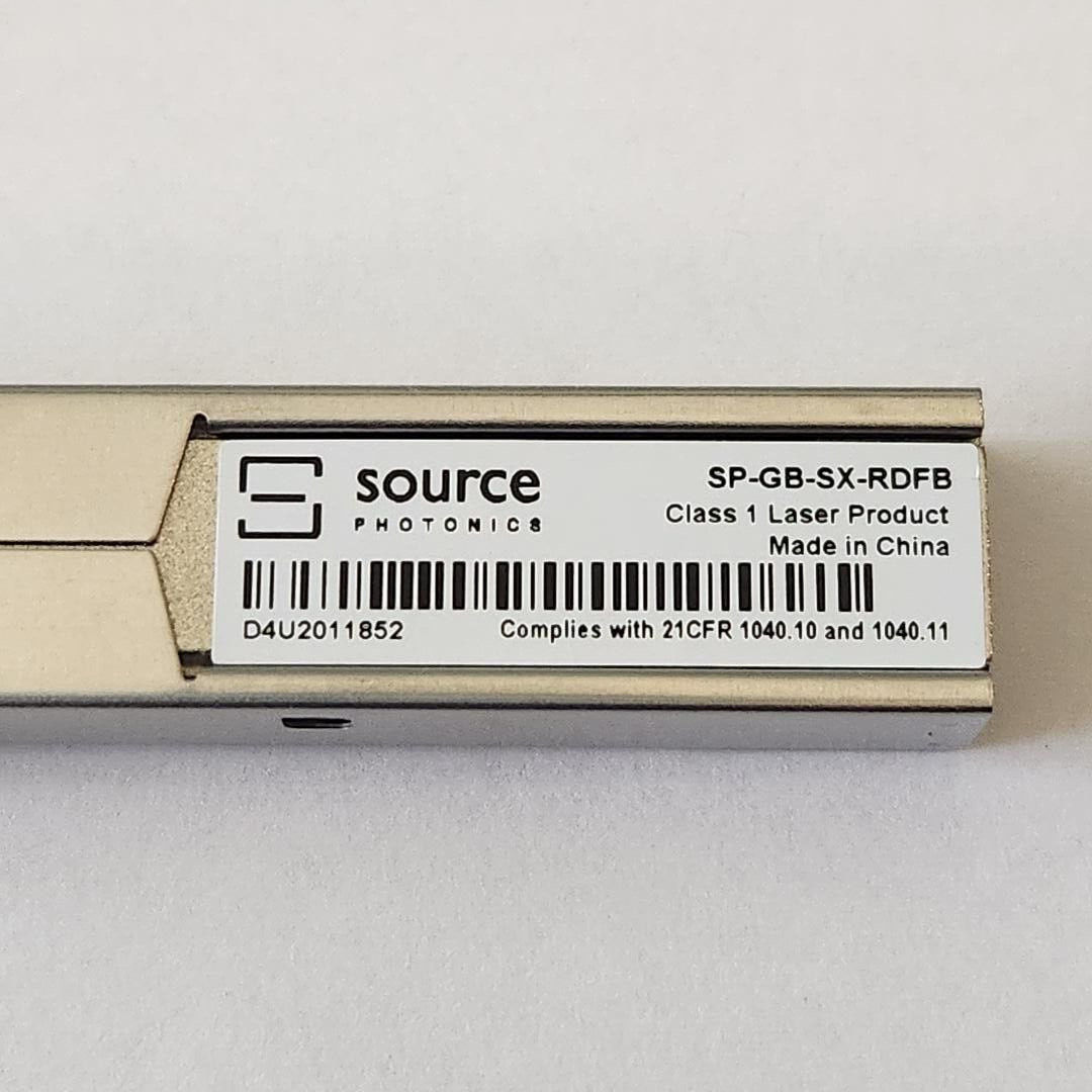 Source Photonics SP-GB-SX-RDFB SFP 1.25Gbps/1.0625Gbps 770nm-860nm 550m MMF LC