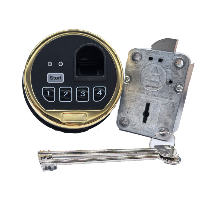 Fingerprint Gun Safe Replacement Lock Left Swing Bolt Lock & 2 Override Keys