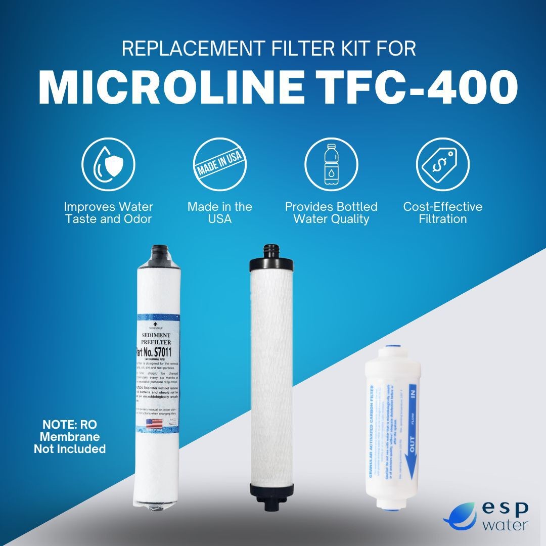 Microline TFC-400 RO Replacement Filter Kit (Membrane Sold Separately)