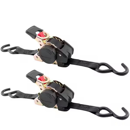 10 ft. Retractable Ratcheting Tie-Downs (2-Pack)