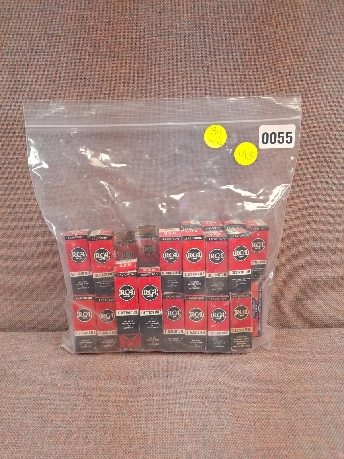 LIQUIDATION SALE LOT 34 pcs 1A3 Vintage Vacuum Tubes Audio Output Tube NOS