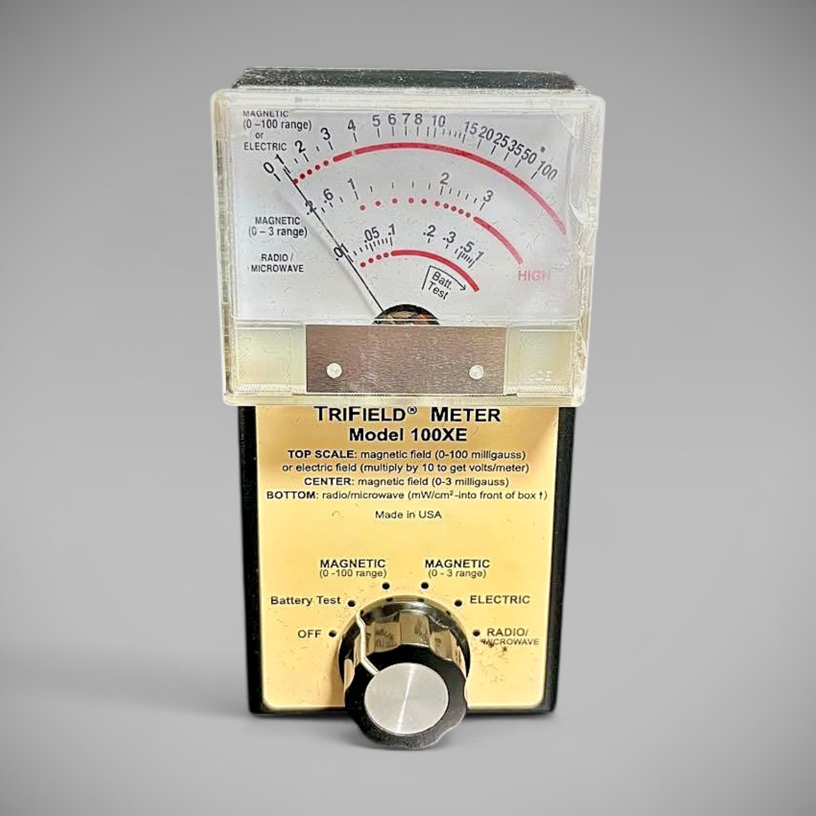 TriField Meter 100XE EMF Meter Electromagnetic Field Radiation Detector Tested
