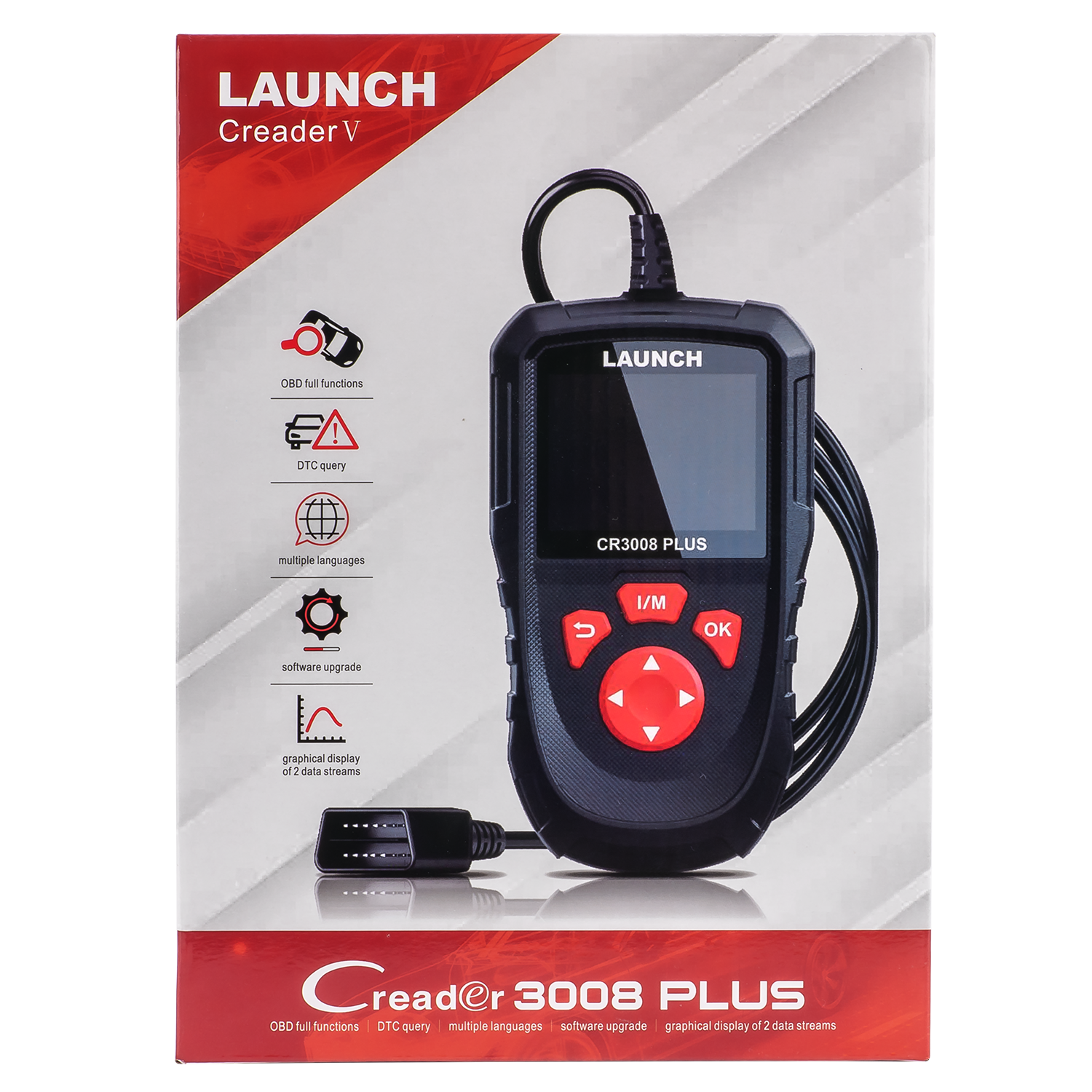 LAUNCH CR3008 Plus OBD2 Scanner Code Reader Check Engine OBD Car Diagnostic Tool