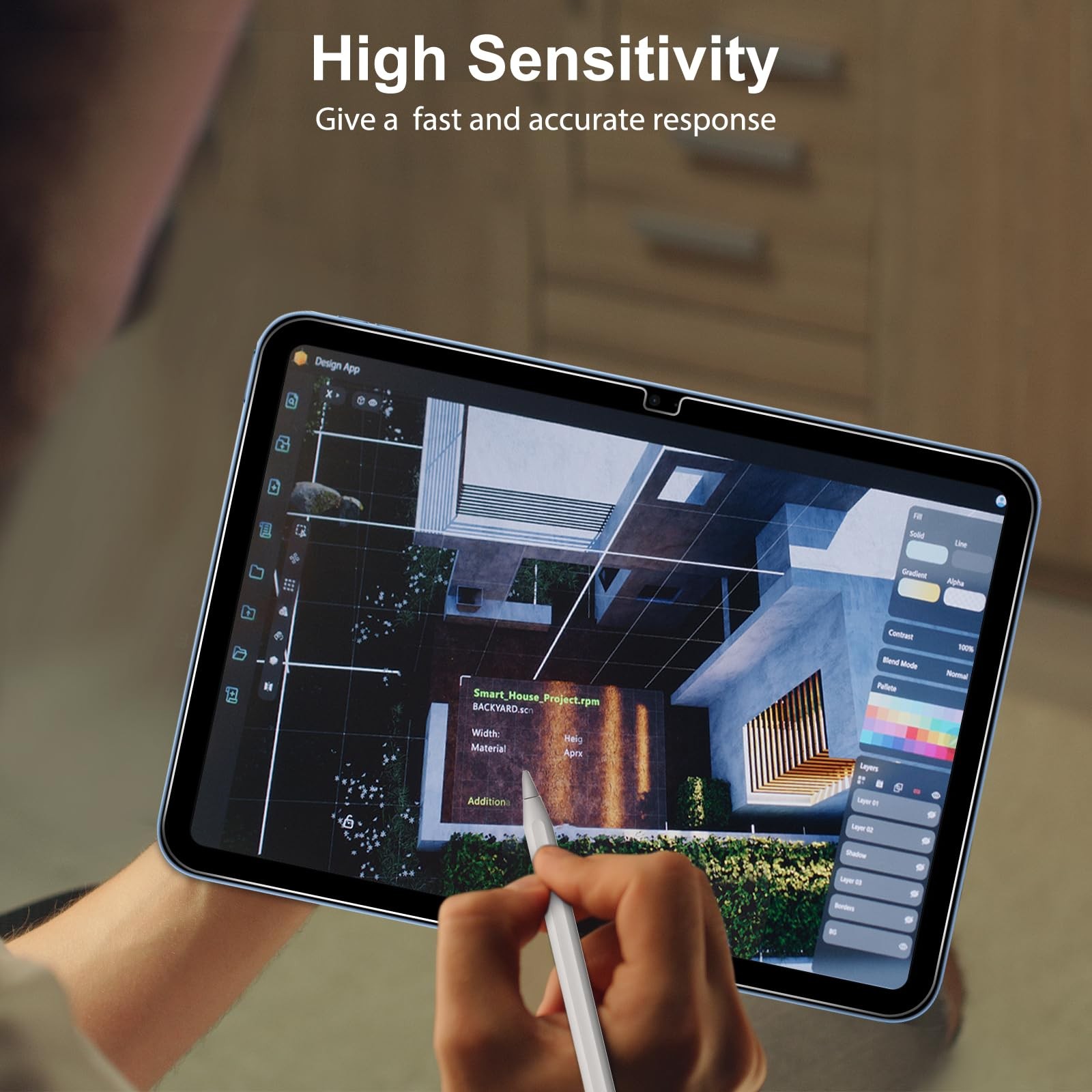 SPARIN Screen Protector for iPad A16 2025 11th/10th, transparent