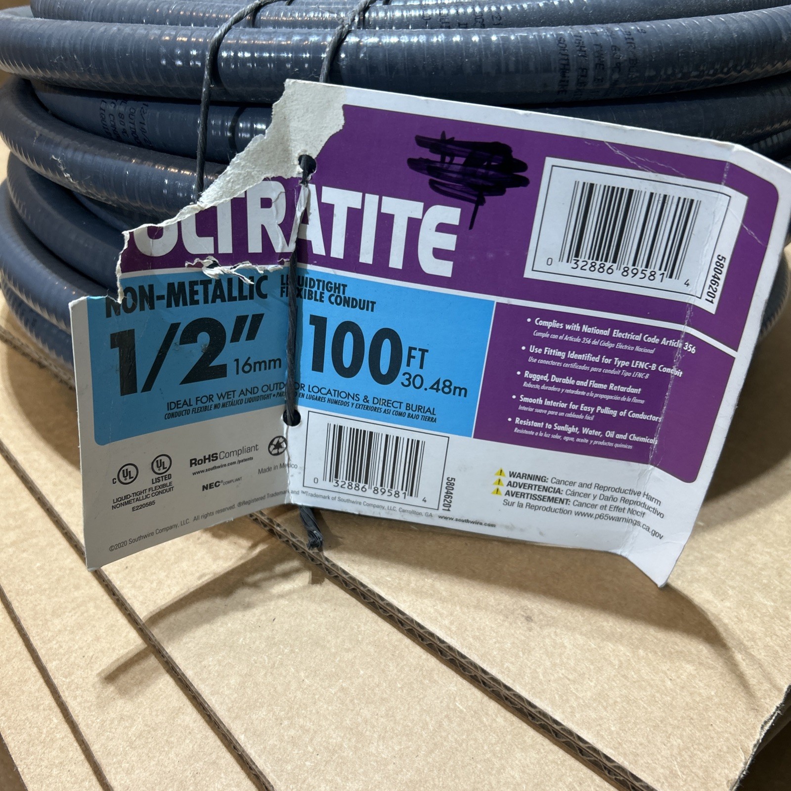 Southwire 58046201 Flexible Nonmetallic Conduit