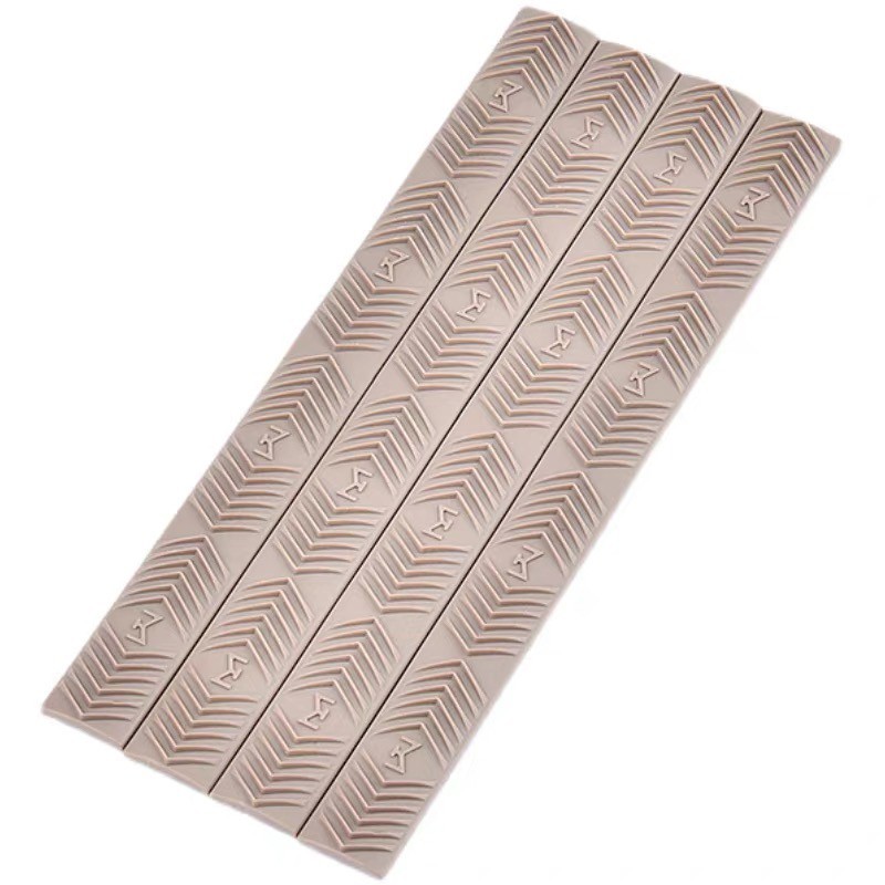 Plastic Rubber Tactical Mlok Anti-slip Strip M-LOK Rail Protector Covers 4pcs
