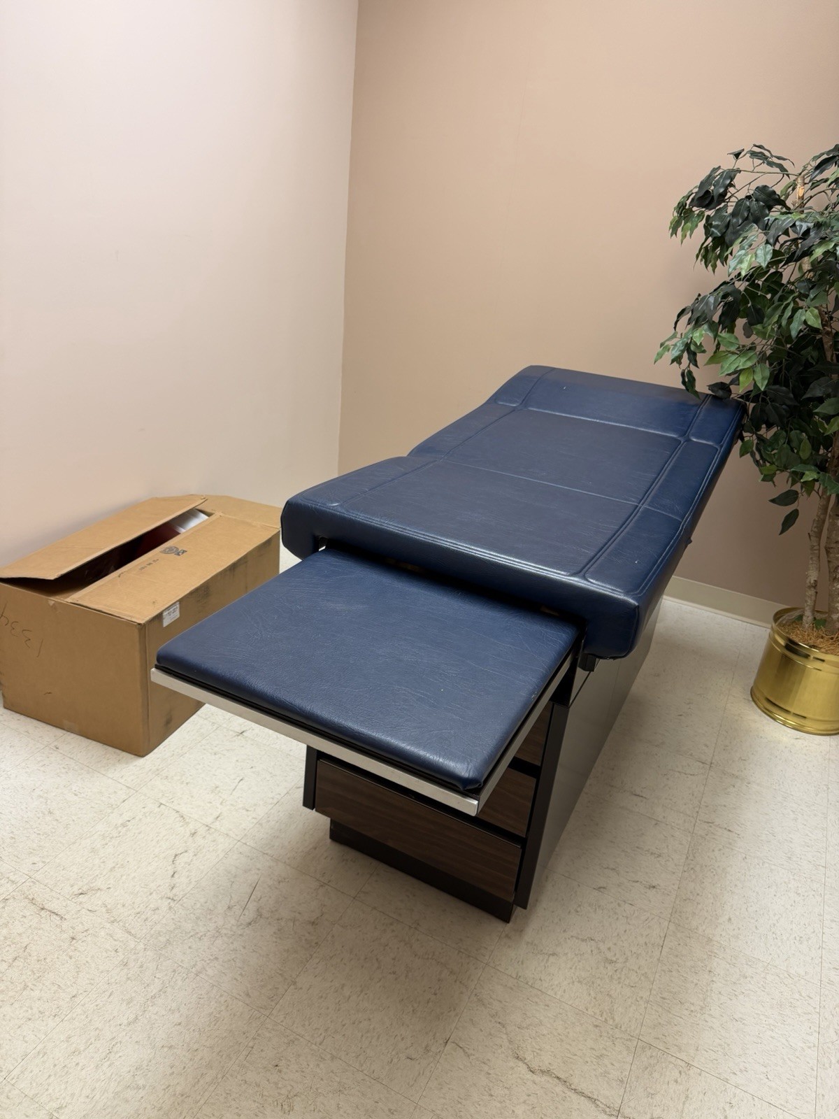 Midmark 104 Examination Table Blue Upholstery with Drawers