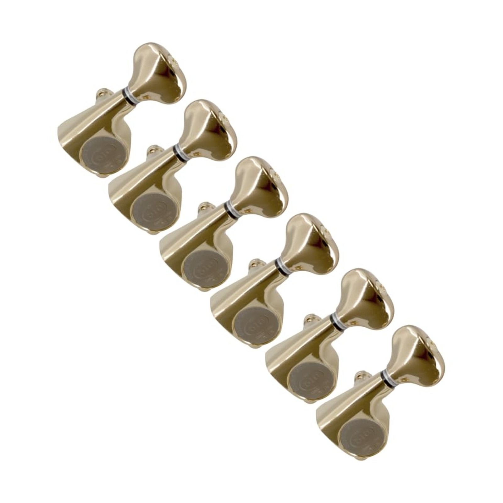 Tuners - Gotoh, SGS510Z MG, Mini 510 Locking, 6-in-a-line, Color: Gold