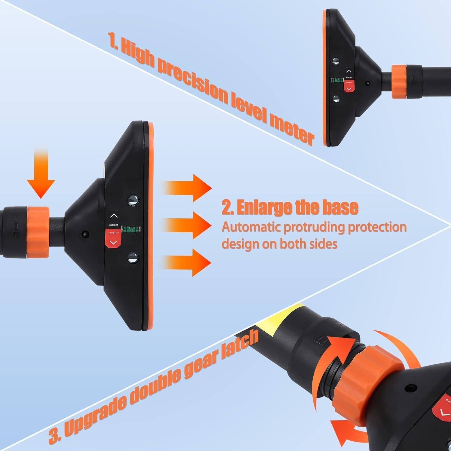 Pull Up Bar for Doorways with Level Meter and Adjustable Width Strength Training