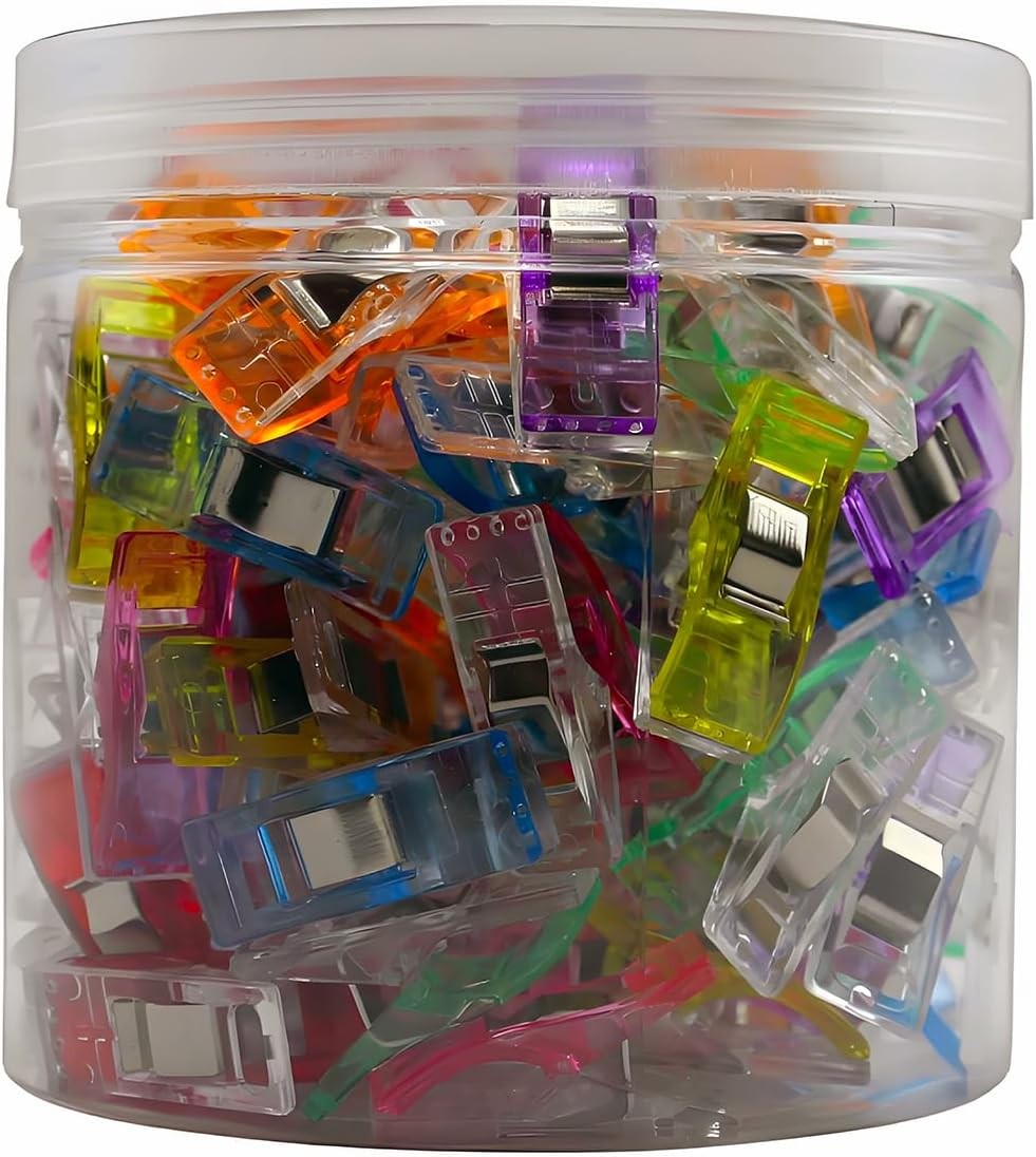 Sewing Clips,100 Pcs,Sewing Clips for Fabric,Fabric Mixing Colors