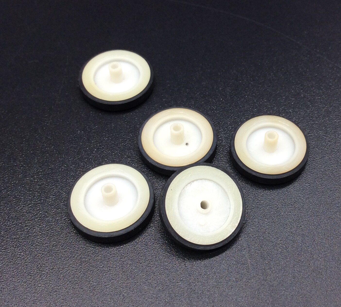 5pcs 14.5mmx5x1.5 Idler T Wheel Plastic for Cassette Deck Vintage Pinch Roller