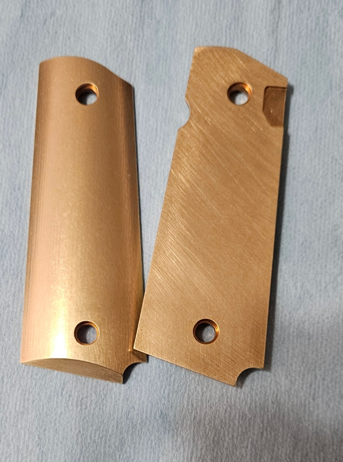 Solid Brass 1911 AlumaGrips, Full Size, Ambi cut