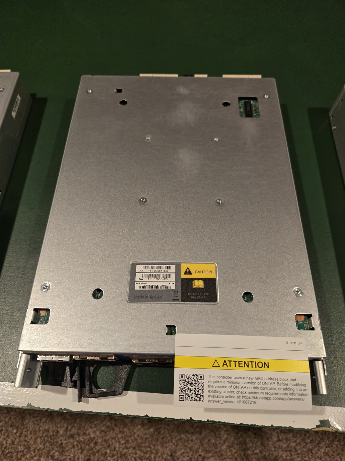 NetApp 111-03964+E3 SAS WWN 10Gb SFP Storage Controller 111-03965+E3