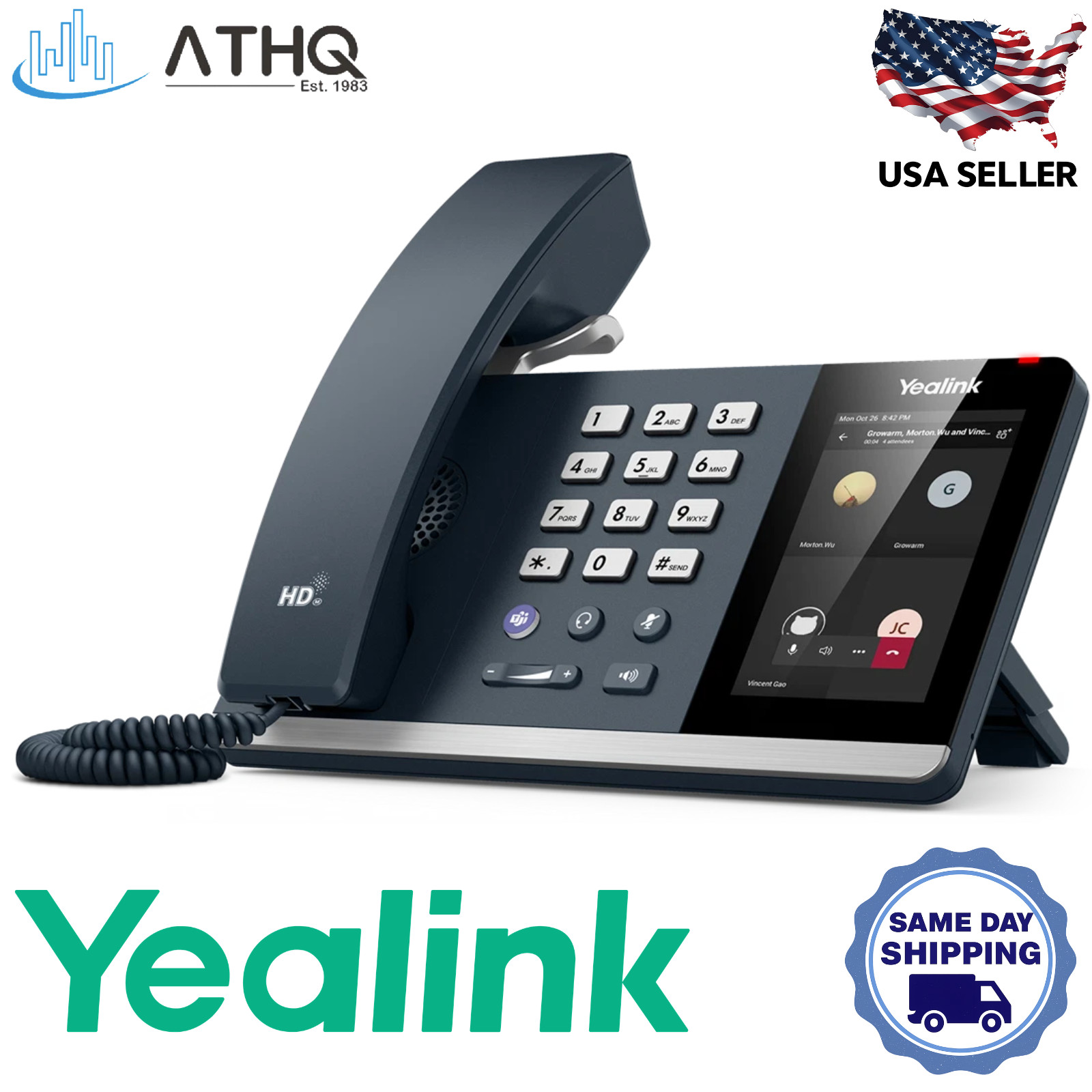Yealink MP54-TEAMS Microsoft Teams Certified IP Desk Phone 4" Touch Android PoE