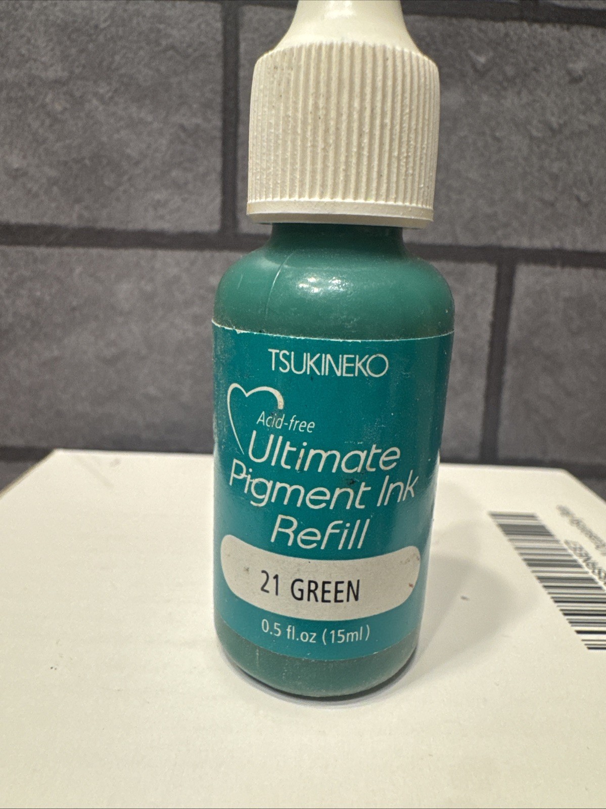 Tsukineko Reinker Dye Ink Refills for Rubber Stamping #21 Green
