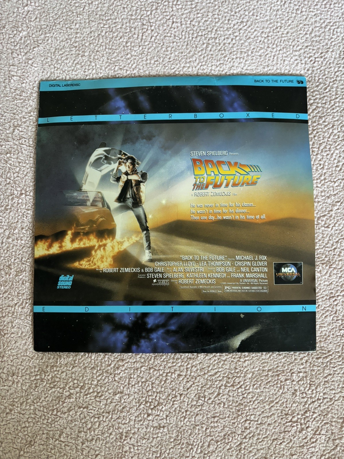 Back to the Future (NTSC/USA) Letterboxed Edition Laserdisc