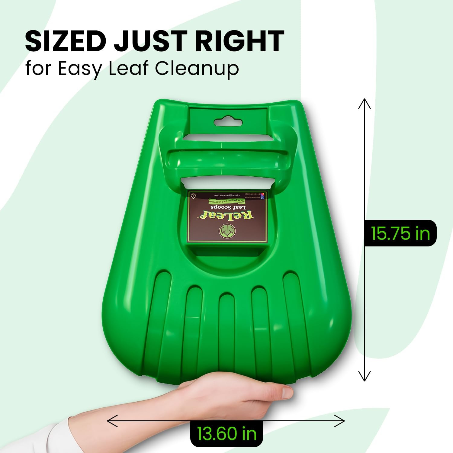 GARDEASE Leaf Scoops Premium Ergonomic Large Hand Held Rakes for Fast Leaf,