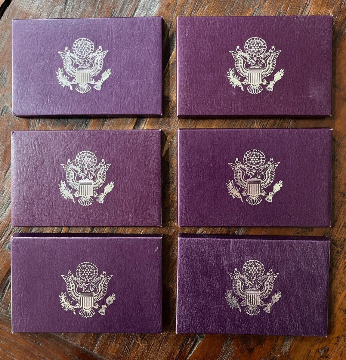 LOT of 6 United States Mint Proof Sets in OGP 88, 89 (2), 90, 91, 92