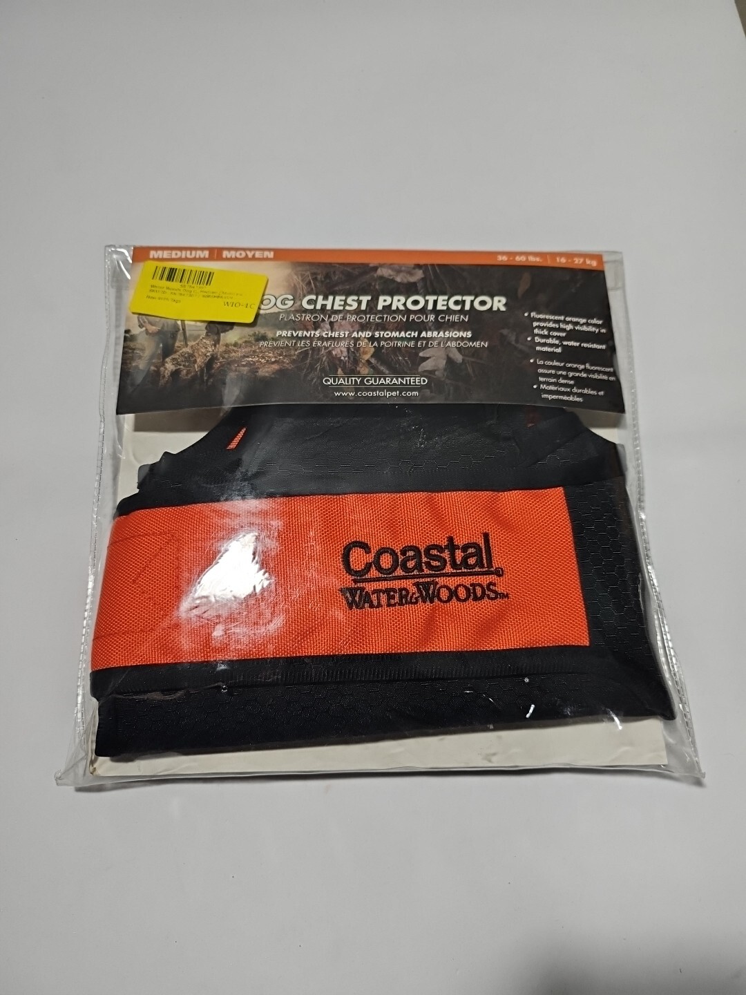 Coastal Water & Woods S1900 Medium Dog Chest Protector for Dogs 36-60 LBS.