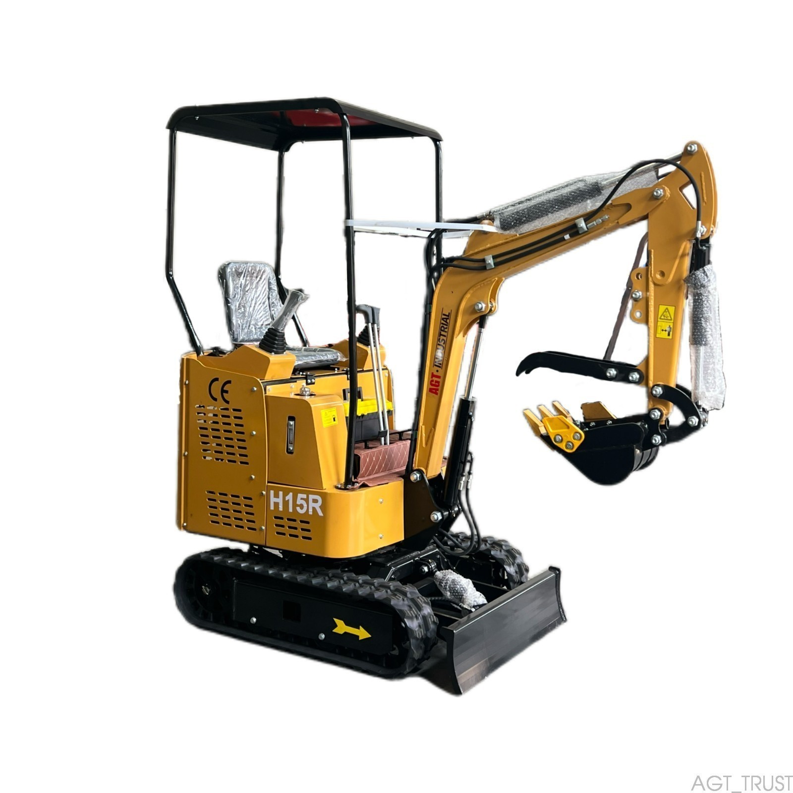 AGT H15R 1 Ton Hydraulic Mini Excavator RATO Gas Engine EPA with Pilot System