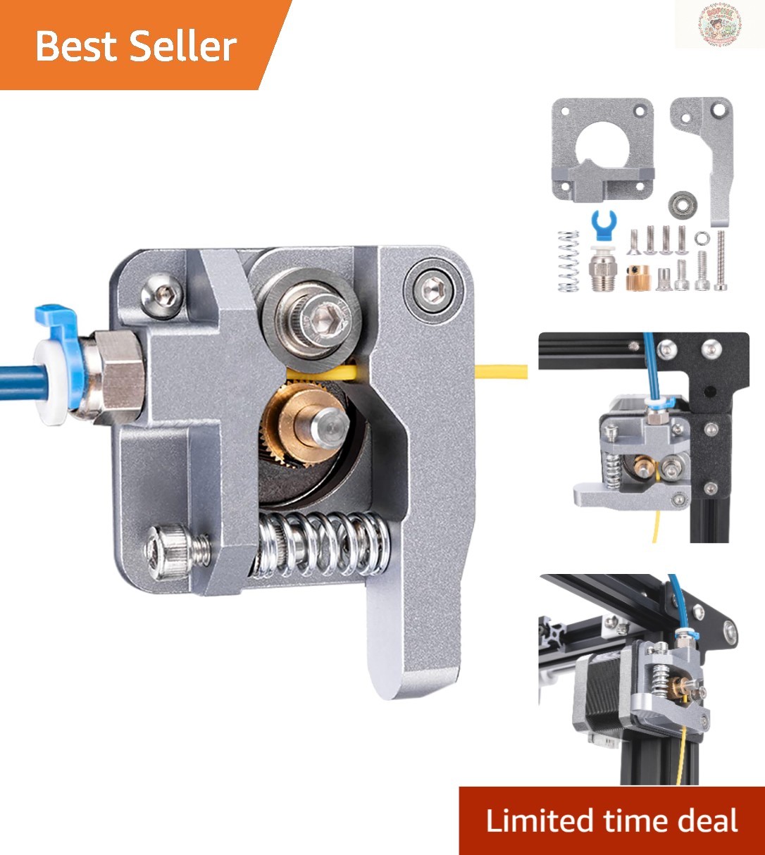 Durable Ender 3 Extruder Upgrade - 40 Teeth Drive Gear for Optimal Filament Flow