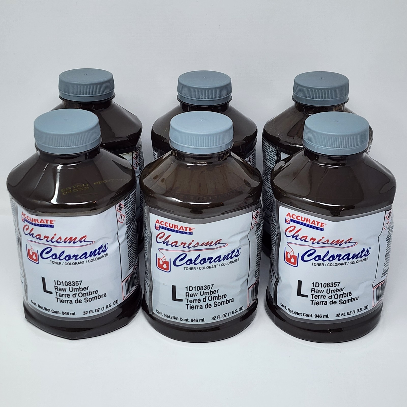 Accurate Charisma Colorants RAW UMBER Tint Toner L 1D108357 32 fl oz (6 Pack)