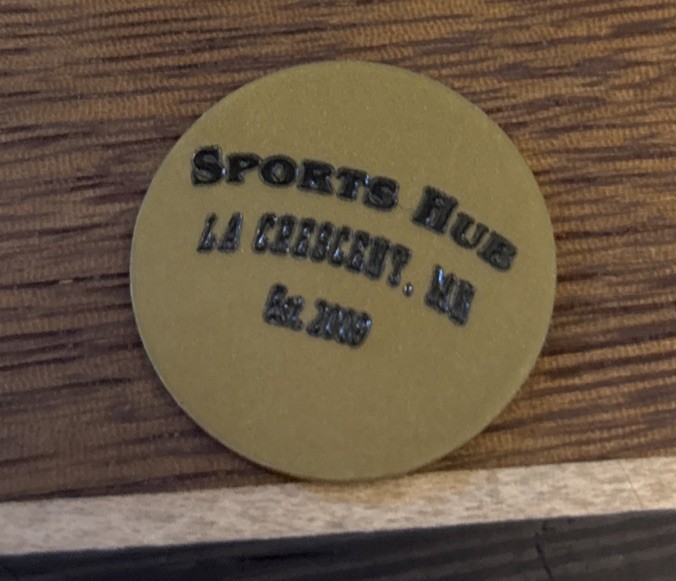 Sports Hub La Crescent MN 2009 $6 Drink Token
