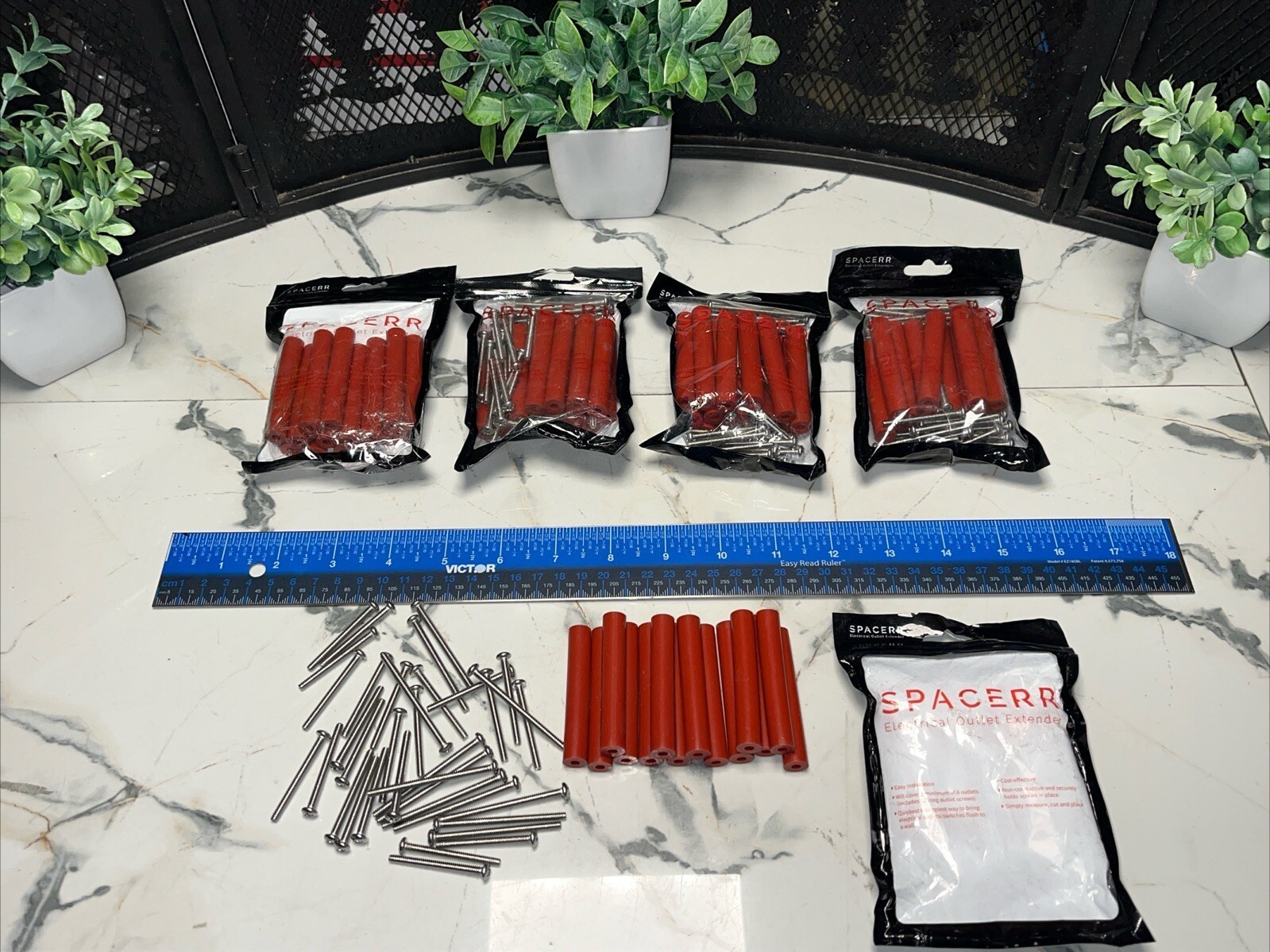 70 QTY! BULK LOT- Spacerr Electrical Outlet Box Extender W/Screws 704260255520