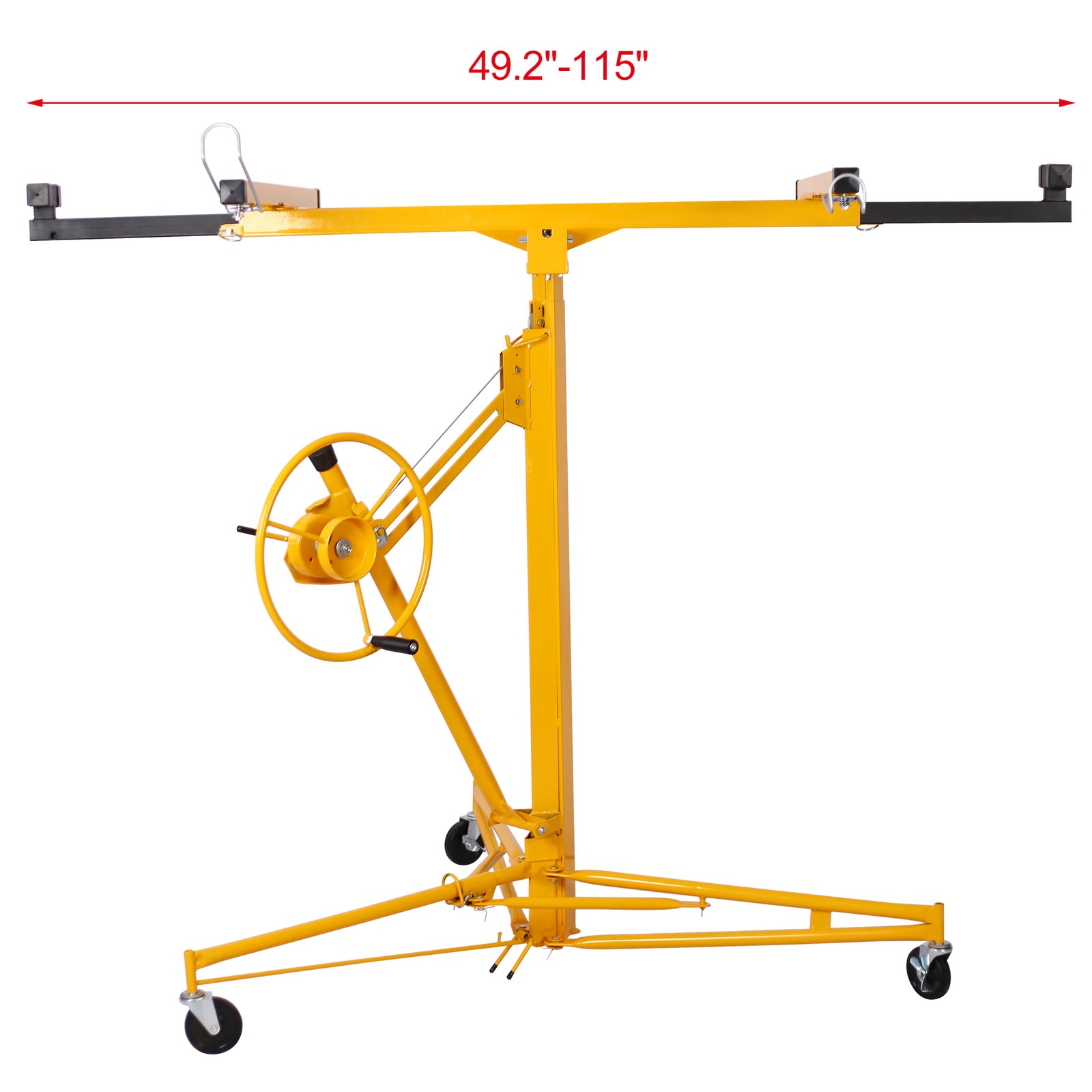Drywall Lift Jack Rolling Panel Hoist 16 ft Yellow