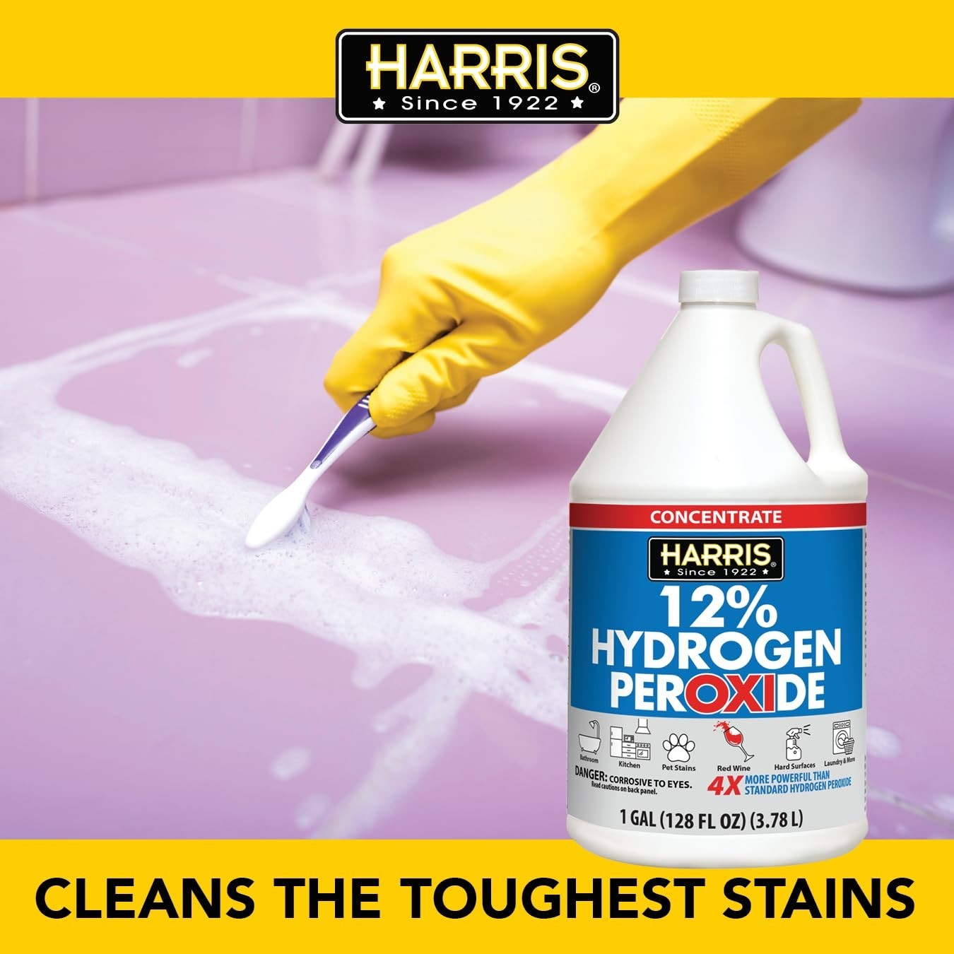 Multipurpose 128oz Hydrogen Peroxide – Unscented Cleaning Power for Any Surface
