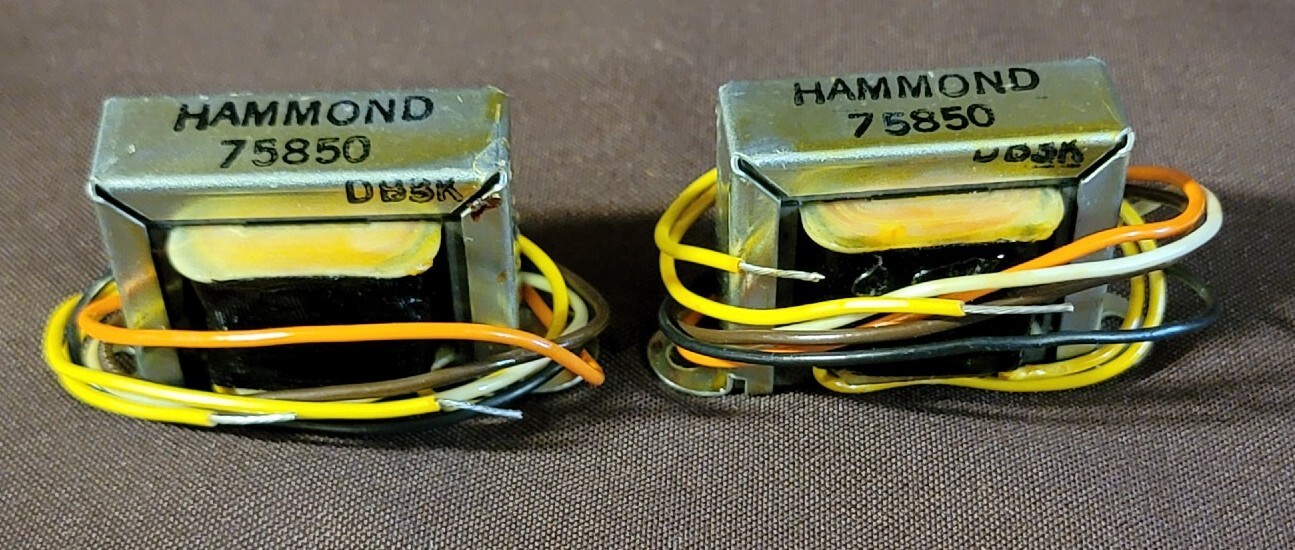 2 Hammond Manufacturing 75850 Open Frame Low Voltage Chassis Mount Transformers