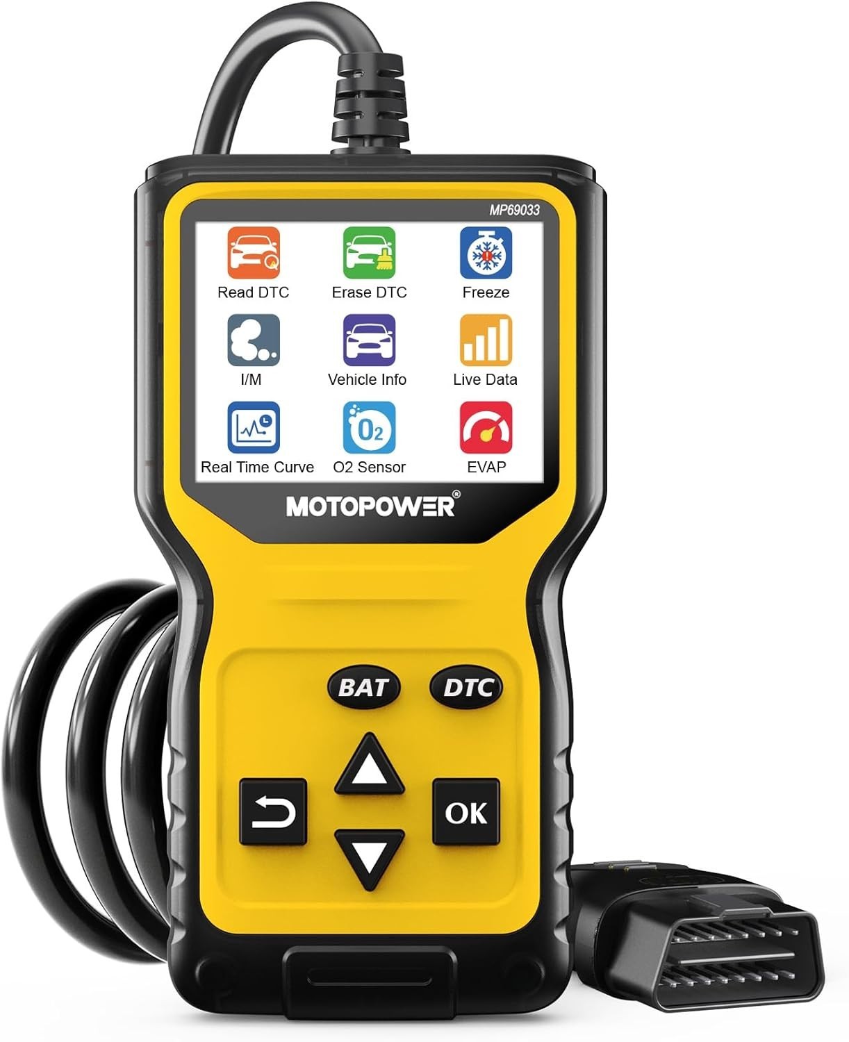 User-Friendly OBD Code Reader & Battery Tester - 1996+ Vehicle Compatibility