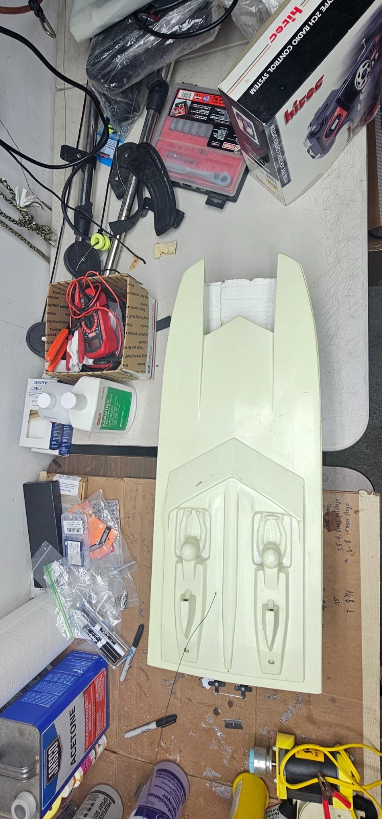 Vintage Twin-Motor Electric RC Catamaran Racing Boat – w/ FREE Charger