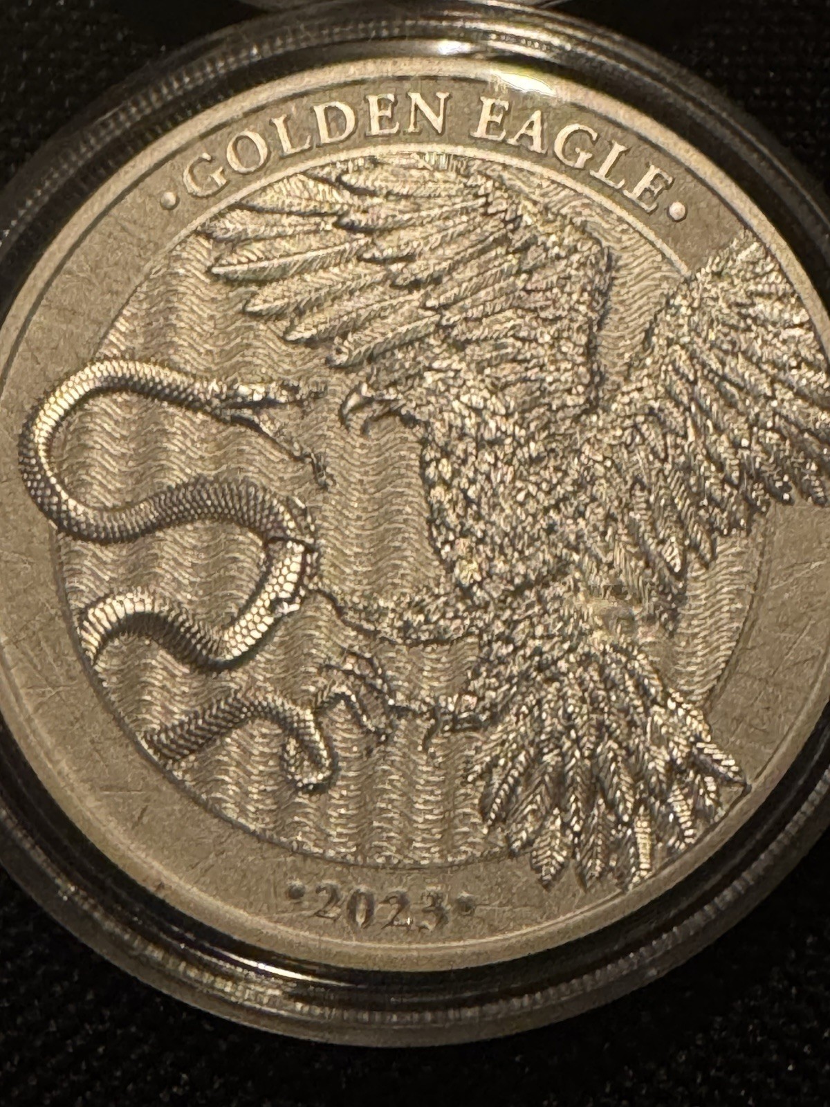 Germania Mint 1 oz .9999 Silver Golden Eagle Proof-like in factory capsule!