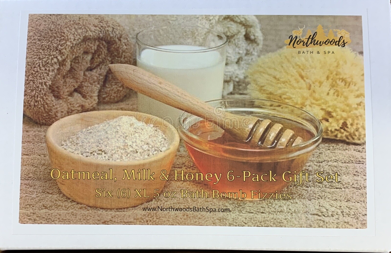 Oatmeal, Milk & Honey 6-pack Bath Bomb Gift Set