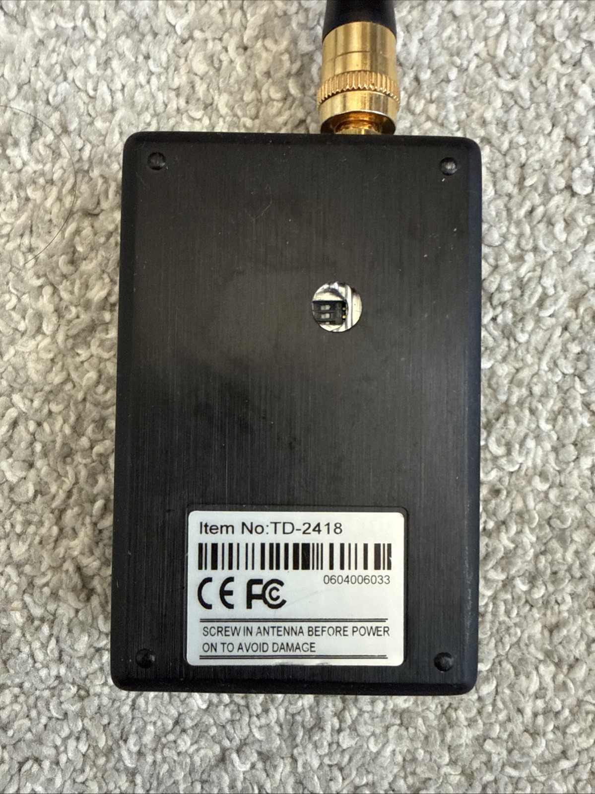 LawMate TD-2418 High Performance Video Transmitter 2.4GHz 1000mW FPV UNTESTED