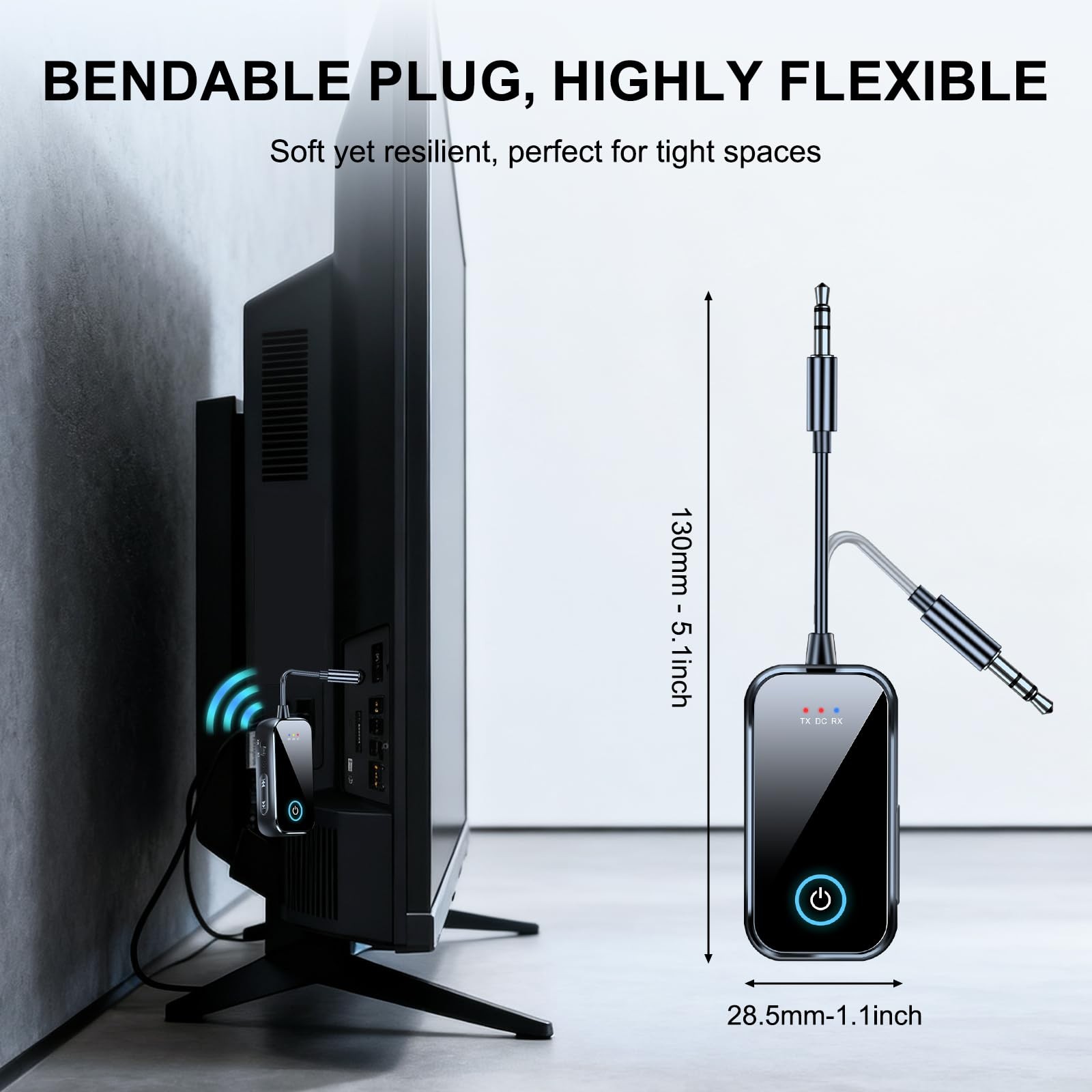 2-in-1 Bluetooth 5.4 Transmitter Receiver/Mini Portable Wireless Audio Adapte...