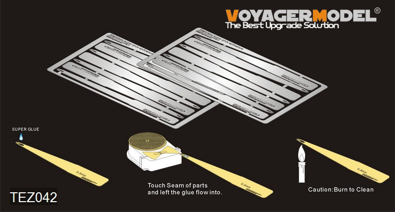 Voyager TEZ042  stainless super glue aplicators (14PCES) (GP)