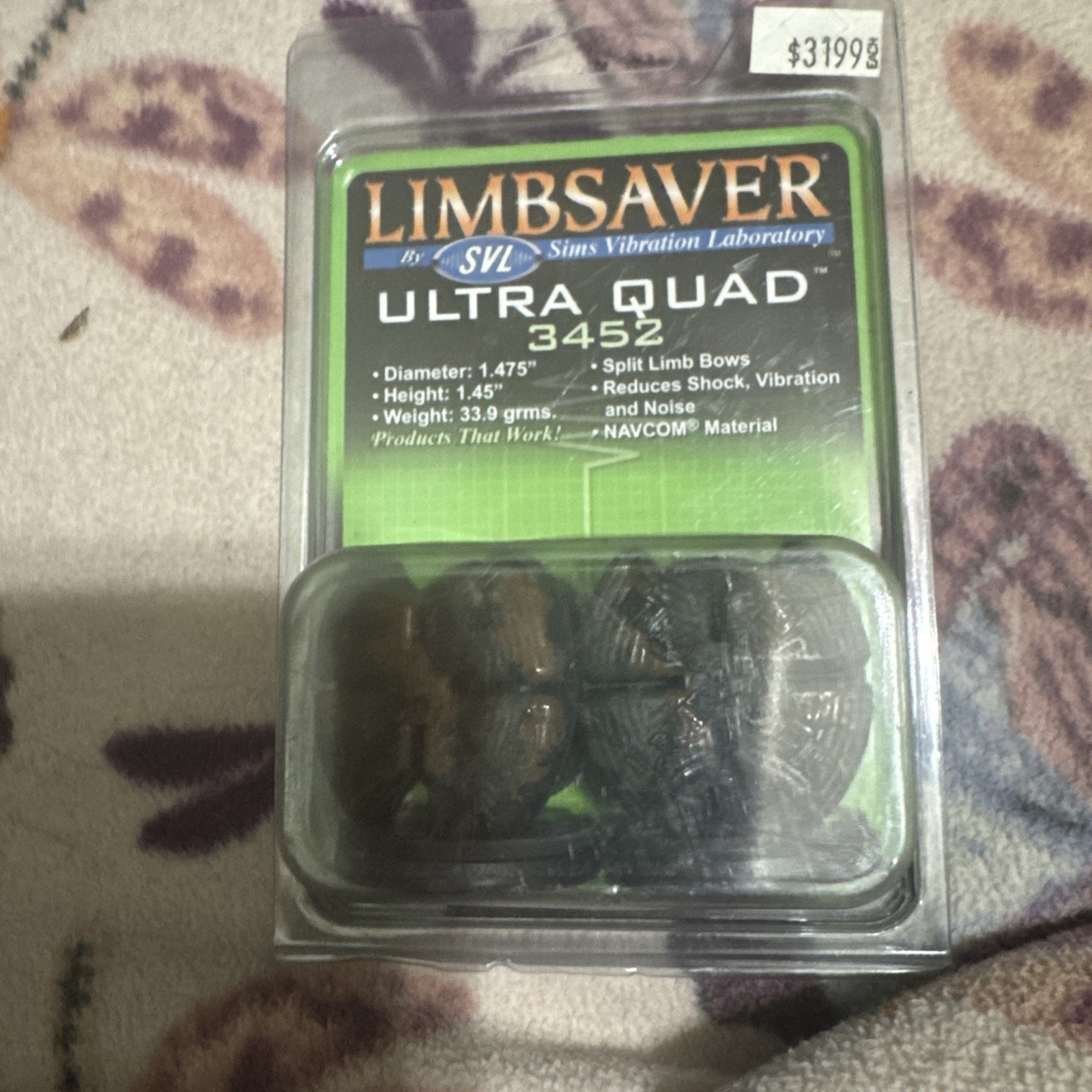LimbSaver Ultra Quad Split Limb Vibration Dampener 3452 CAMO