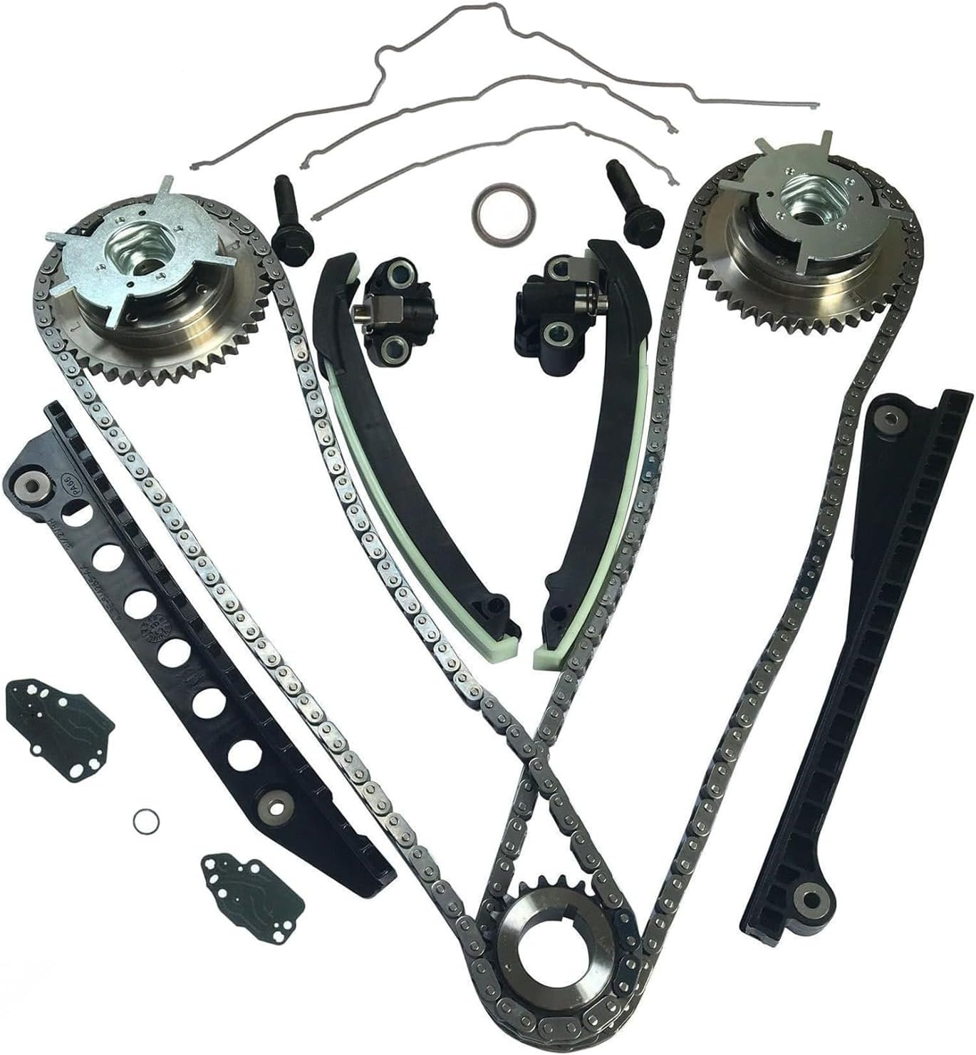 Timing Chain Kit Cam Phaser VCT for Ford F150 F250 Expedition 5.4L Triton 3-Valv
